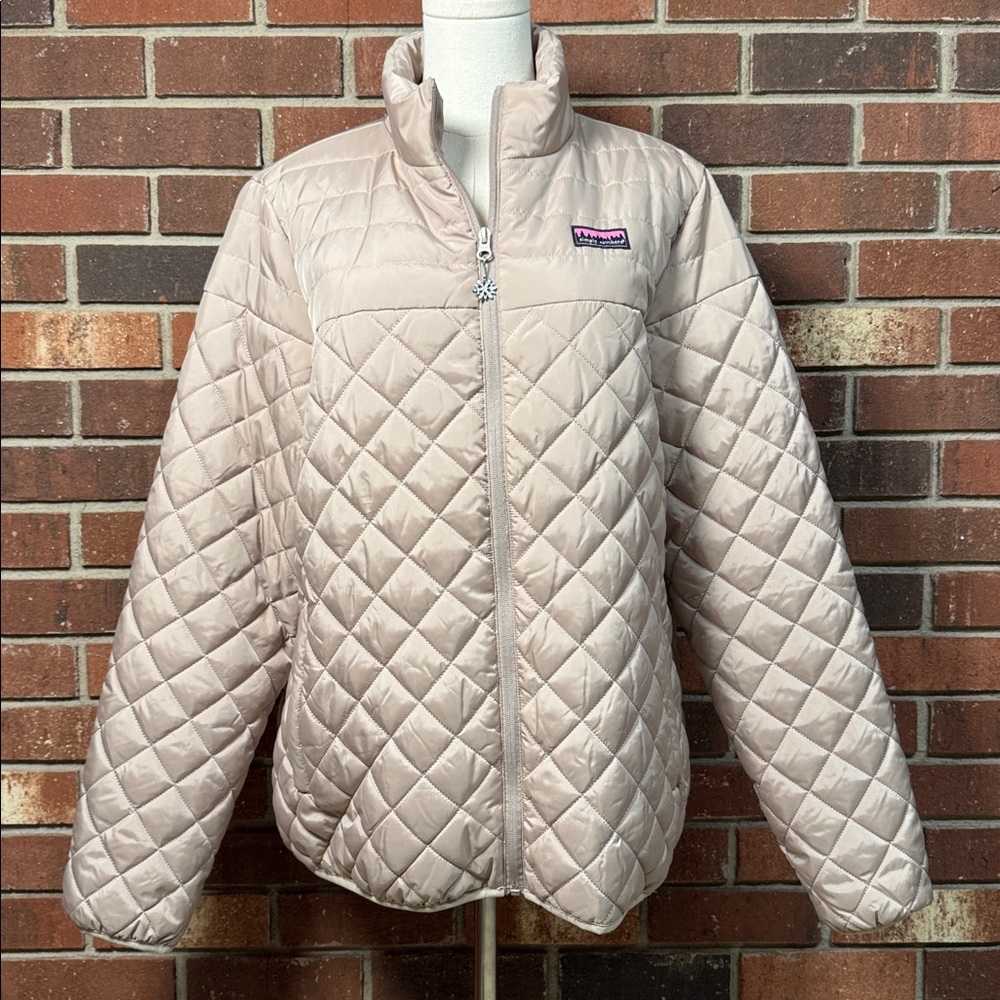 Simply Southern Tan Lightweight Quilted Puffer Jacket 2XL